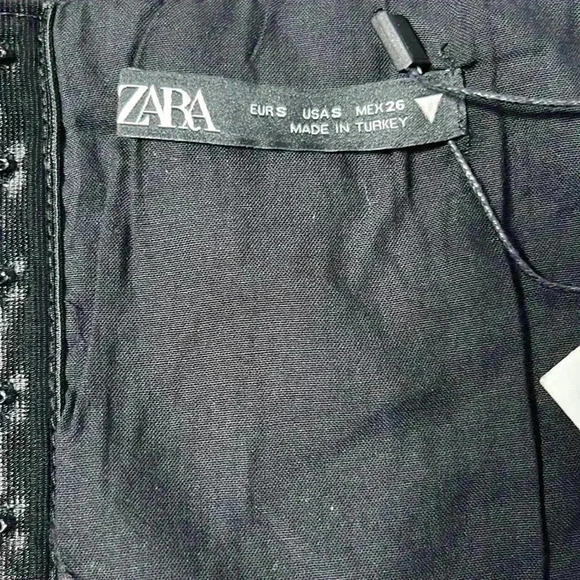 Zara Tweed Multicolor Corset Bustier NWT Size S - Picture 5 of 7